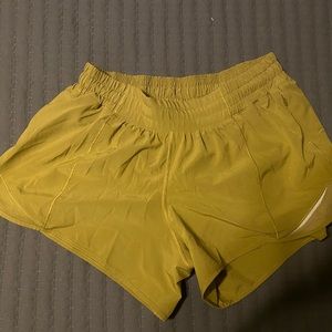 Chartreuse Lululemon Shorts 8 tall